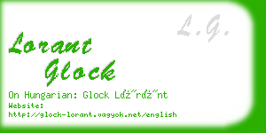 lorant glock business card